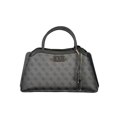 Guess Jeans Nero Poliuretano Women's Bag With Handles And Adjustable Women's Strap In Black