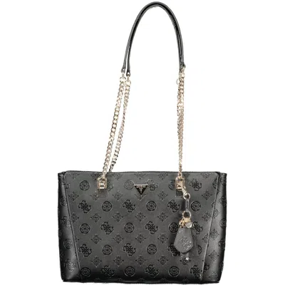Guess Jeans Nero Poliuretano Women Handbag In Black