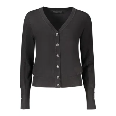 Guess Jeans "nero Viscosa Donna Cardigan" In Black