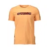 Guess Jeans Chic Orange Slim Fit Logo Tee In Orange