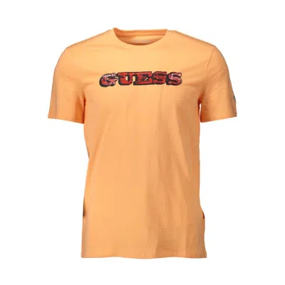 Guess Jeans Orange Cotton Men T-shirt