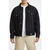 Guess Jeans Oversize Denim Trucker Jacket In Black
