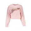 Guess Jeans Pink Cotton Sweater In Pink