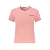 Guess Jeans Pink Cotton Tops & T-shirt In Pink