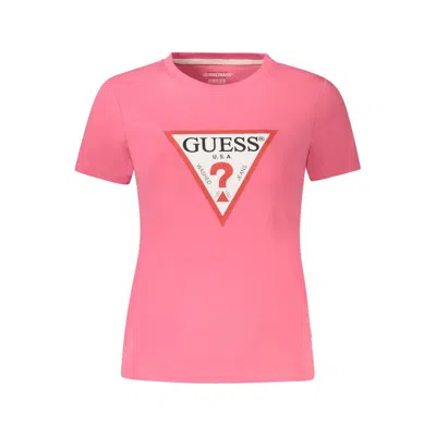Guess Jeans Pink Cotton Tops & T-shirt