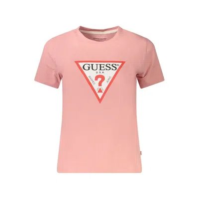 Guess Jeans Pink Cotton Tops & T-shirt