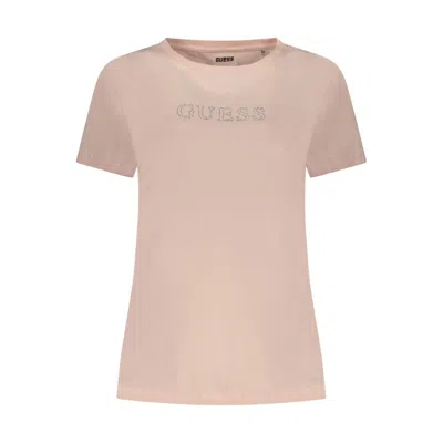 Guess Jeans Pink Cotton T-shirt