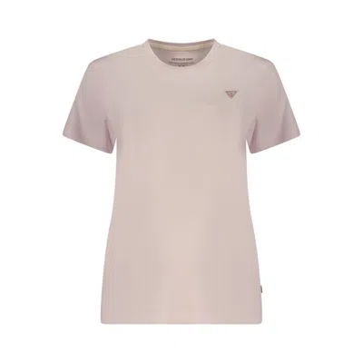 Guess Jeans Pink Cotton T-shirt In Multi