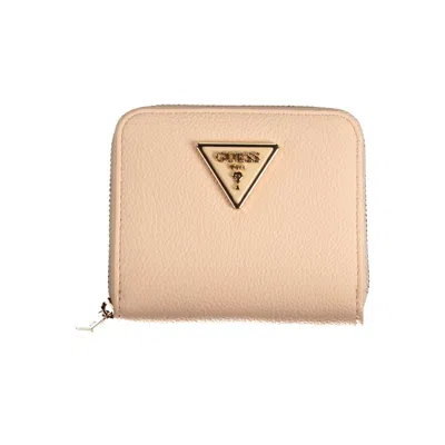 Guess Jeans Pink Polyethylene Wallet In Neutral