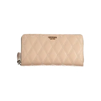 Guess Jeans Pink Polyethylene Wallet In Neutral