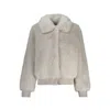 Guess Jeans Gray Polyester Jackets & Coat In Neutral