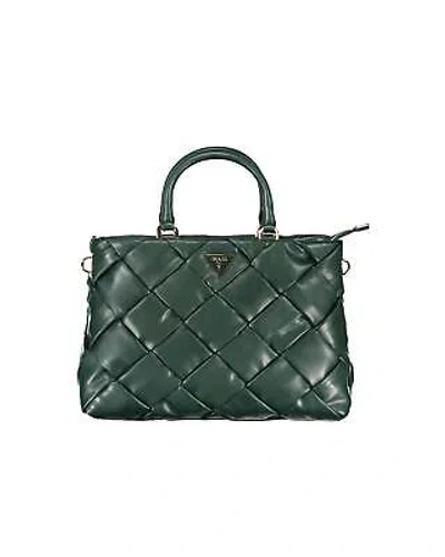Pre-owned Guess Jeans Polyethylene Backpack Bag With Internal Storage And Logo - In Green