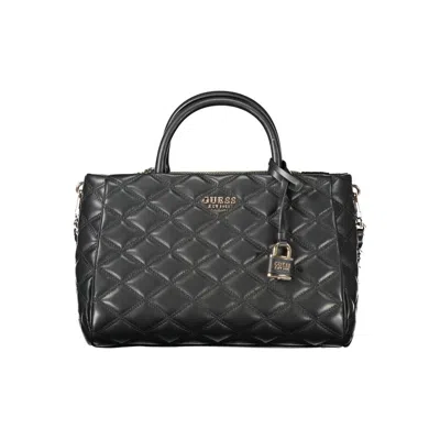 Guess Jeans Polyurethane Women Women's Handbag In Black