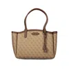 Guess Jeans Polyurethane Womens Bag In Beige