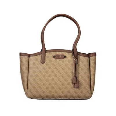 Guess Jeans Polyurethane Womens Bag In Beige