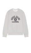 Guess Jeans Men's California Long Sleeve Logo Graphic Sweatshirt In 中麻灰色