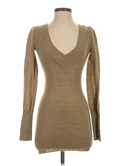 Pre-owned Guess Jeans Pullover Sweater In Tan
