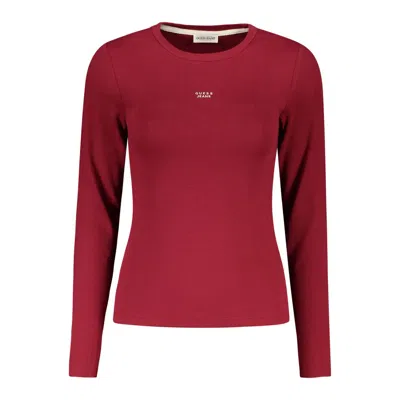 Guess Jeans Red Cotton Women T-shirt