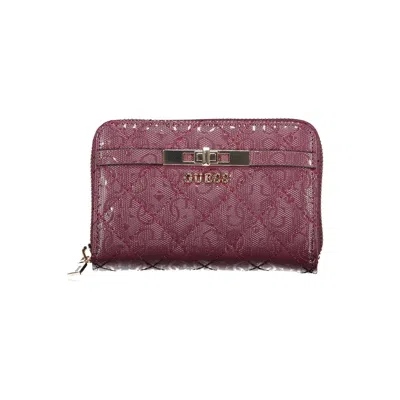 Guess Jeans Red Polyethylene Wallet In Purple