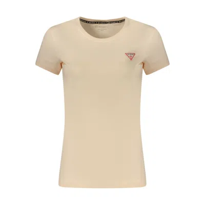Guess Jeans Rosa Cotton Women T-shirt In Brown