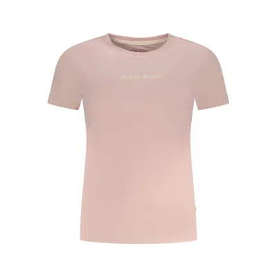 Guess Jeans Rosa Cotton Womens T-shirt In Nude
