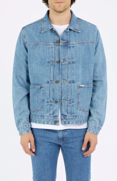 Guess Jeans Selvedge Denim Trucker Jacket In Gjsl