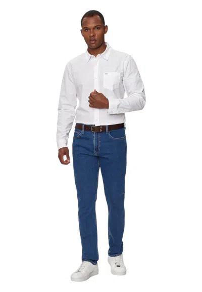 Guess Jeans Shirt Man  With Pocket In White