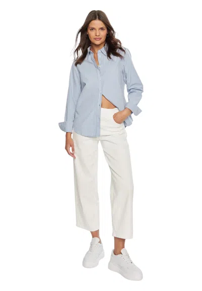 Guess Jeans Shirt Woman  Regular Fit In Blue