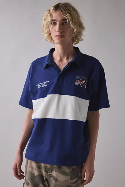 Guess Jeans Short Sleeve Rugby Polo Tee In Deep Ink, Men's At Urban Outfitters