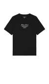 Guess Jeans Short Sleeve Slim Script Tee In Black