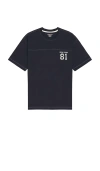 Guess Jeans Short Sleeve Tee In Blue