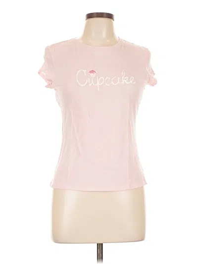 Pre-owned Guess Jeans Short Sleeve T-shirt In Pink