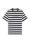 Guess Jeans Striped Tee In White