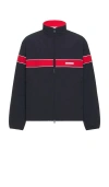Guess Jeans Track Jacket In Daring Ocean