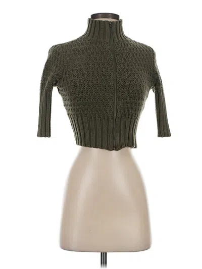 Pre-owned Guess Jeans Turtleneck Sweater In Green