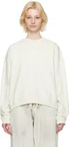 Guess Jeans U.s.a. White Crewneck Sweatshirt In G046 Alabaster White