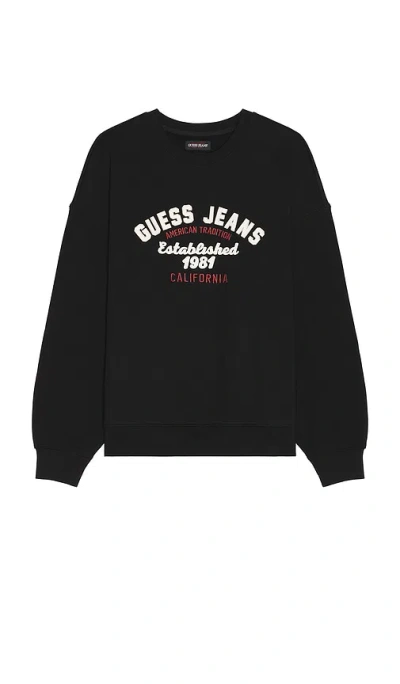 Guess Jeans Vintage Sweatshirt In Black