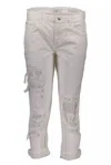 GUESS JEANS WHITE COTTON JEANS & PANT