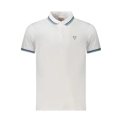 Guess Jeans White Cotton Men Polo Shirt
