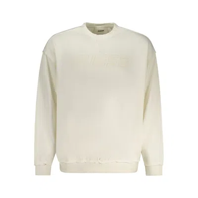 Guess Jeans White Cotton Men Sweater In Gray