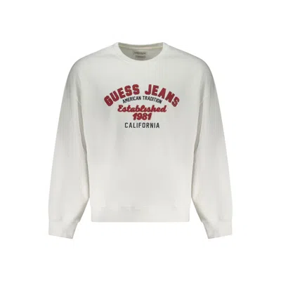 Guess Jeans White Cotton Men Sweater