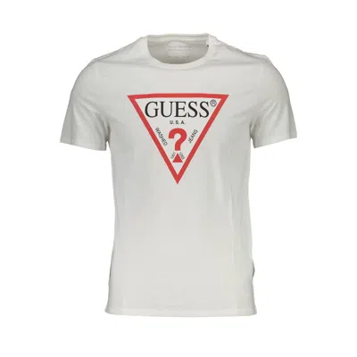 Guess Jeans White Cotton Men T-shirt