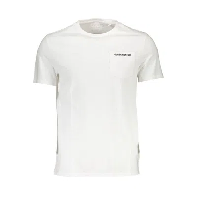 Guess Jeans White Cotton Men T-shirt