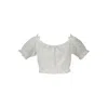 Guess Jeans White Cotton Shirt In Gray