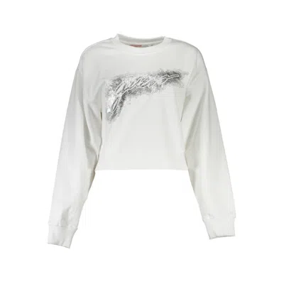 Guess Jeans White Cotton Sweater