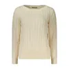 Guess Jeans White Cotton Sweater In Multi