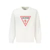 Guess Jeans White Cotton Sweater In White