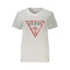 Guess Jeans White Cotton Tops & T-shirt In Neutral