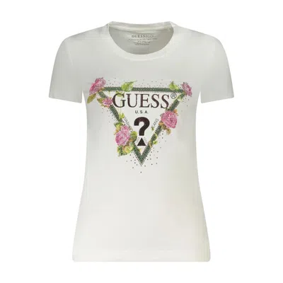 Guess Jeans White Cotton Tops & T-shirt