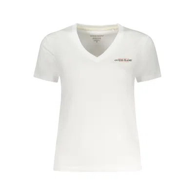 Guess Jeans White Cotton Tops & T-shirt